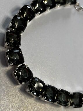 Hand Crafted Black Crystal Necklace